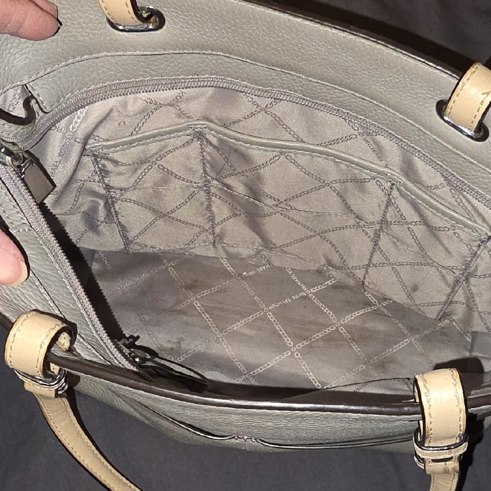 Michael Kors Gray Pebble Leather Tote Bag